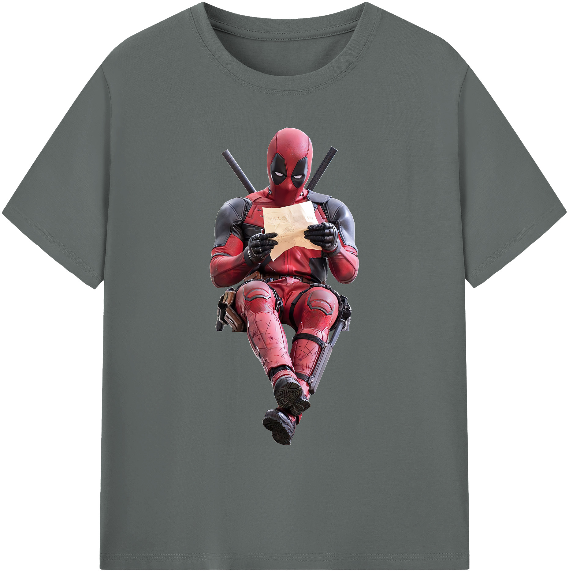 （画像用） Deadpool デッドプール 綿100％ メンズ半袖Tシャツ｜肌触りやわらか＆通気性